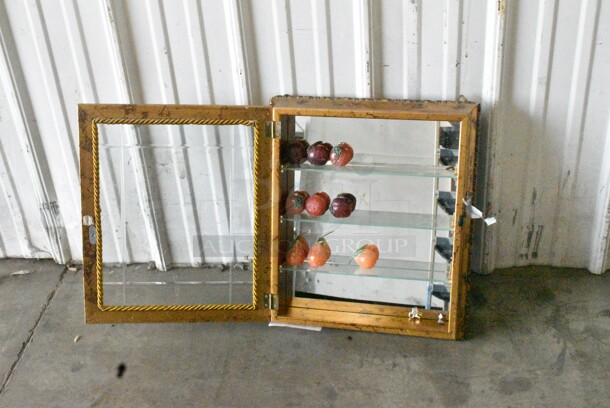 Horchow Framed Cabinet.  - Image 2 of 4