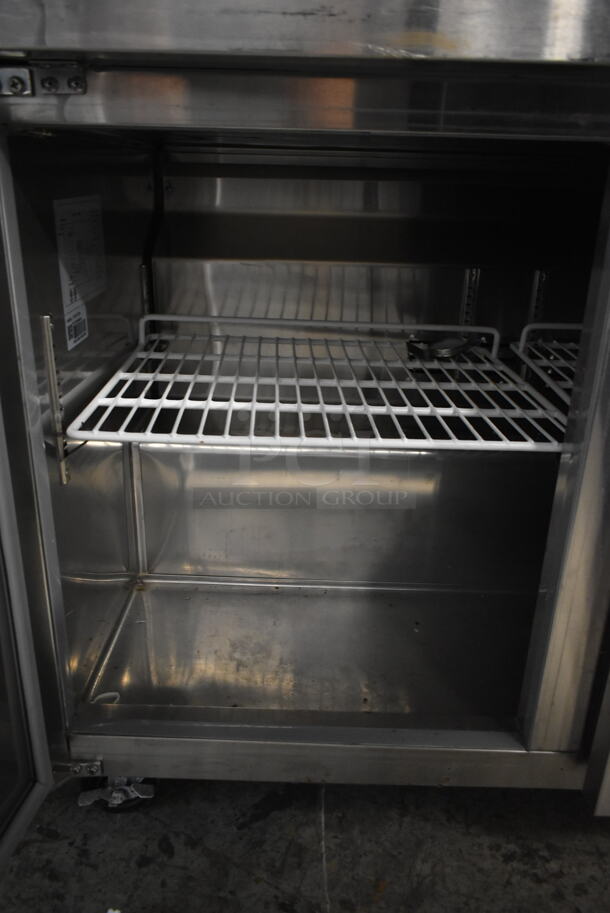 Avantco 178TUC72R Stainless Steel Commercial 3 Door Undercounter Cooler on Commercial Casters. 115 Volts, 1 Phase. Tested and Powers On But Does Not Get Cold - Image 4 of 8