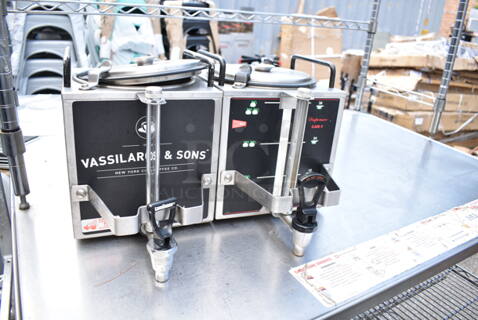 2 Stainless Steel Server Satellite. 2 Times Your Bid!