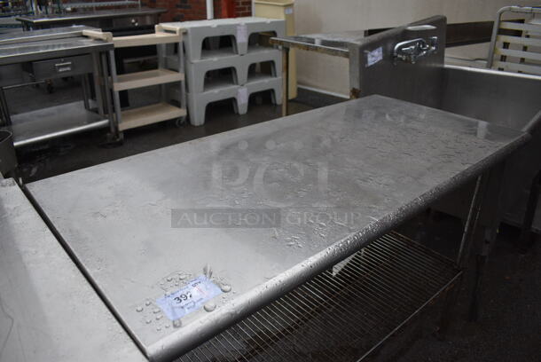 Stainless Steel Table w/ Wire Under Shelf. 50x24x36 - Image 2 of 4