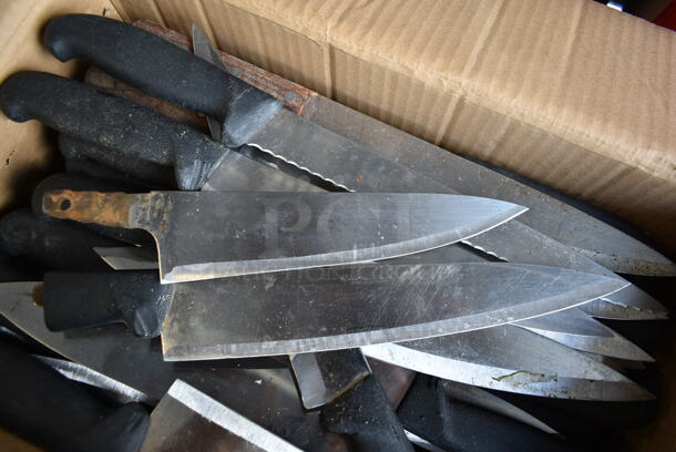 45 SHARPENED Stainless Steel Knives Including Chef Knives. 45 Times Your Bid! - Image 5 of 5