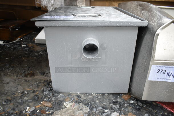 BRAND NEW SCRATCH AND DENT! Regency 600GT10 20 lb. 10 GPM Grease Trap with 2" Non-Threaded Connections - Image 4 of 6