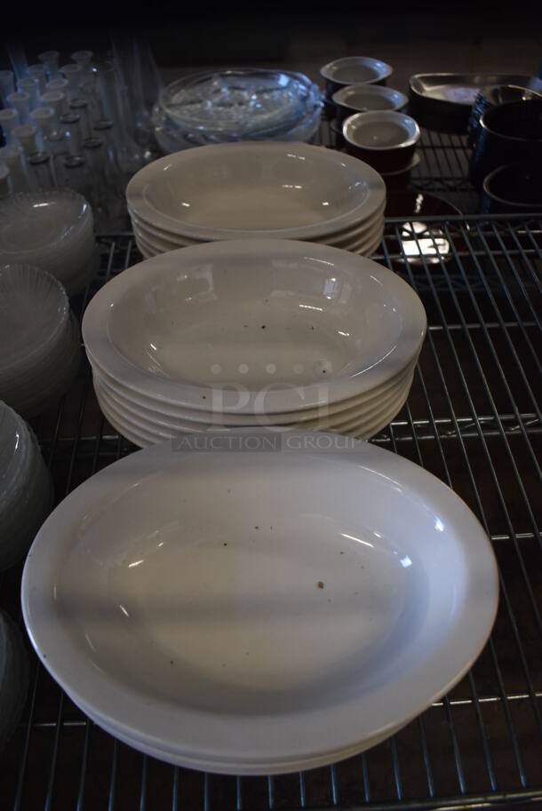 ALL ONE MONEY! Tier Lot of Various Items Including Glass Saucers, Ceramic Plates and Metal Dishes - Image 6 of 10