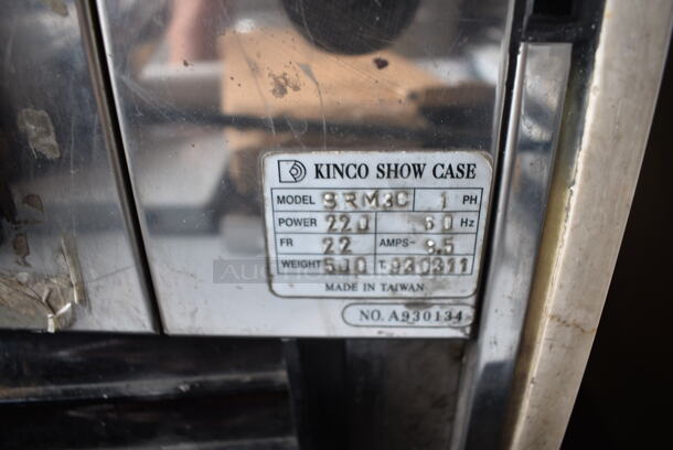 Kinco SRM38 Metal Commercial Floor Style Deli Display Case Merchandiser. See Pictures for Glass Damage. 220 Volts, 1 Phase. - Image 10 of 10