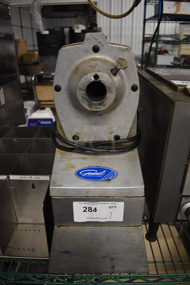 General Metal Commercial Countertop Power Hub w/ 2 Vegetable Slicers. 115/208-240 Volts, 1 Phase. 9.5x17x20. Tested and Working! - Image 2 of 11