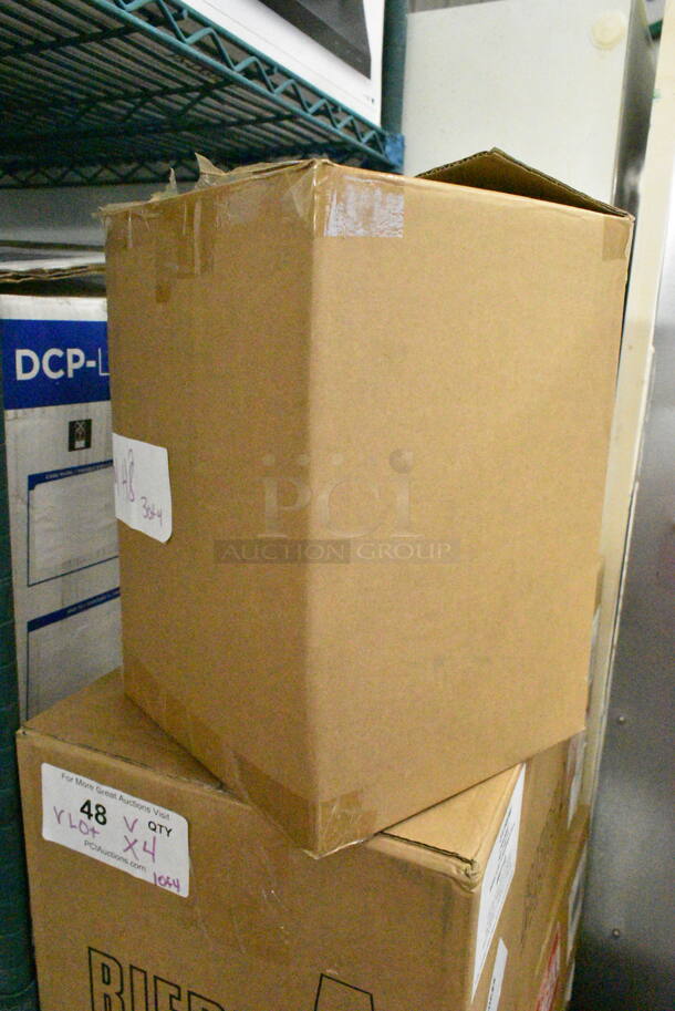 4 Various Items IN ORIGINAL BOX Including Nutrichef NCMSJ2 Mason Jars, Plastic Knives, 2 Box Cabernet Wine Glasses. 4 Times Your Bid! - Image 5 of 10