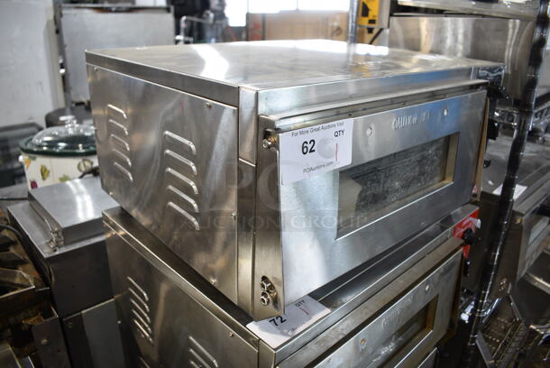2023 Crosson CPO-160 Stainless Steel Commercial Countertop Electric Powered Pizza Oven w/ Broken Cooking Stone. 120 Volts, 1 Phase. Tested and Working! - Image 2 of 5