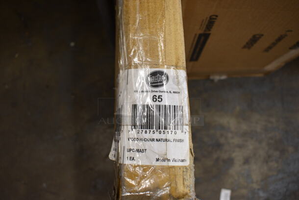 BRAND NEW IN BOX! Wood Pattern Hi Chair - Image 3 of 3