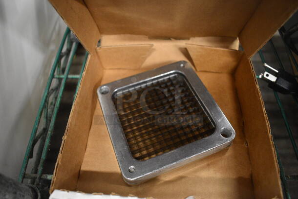 Metal Commercial Countertop Vegetable Cutter w/ 2 Extra Blades and 4 Extra Pushers. 7x14x13 - Image 6 of 6