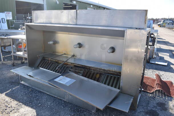 9' Captive Aire Stainless Steel Commercial SELF CONTAINED Grease Hood w/ Make Up Air Vent. 108x24x66 - Image 2 of 8