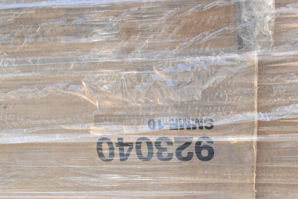 26 BRAND NEW Boxes Including Dart 60HT1 White Foam Hinged Lid Container 6" x 6" x 3" - 500/Case, 346WSNM Choice Medium Weight White Wrapped Plastic Spork and Napkin Kit - 1000/Case, Solo 626NSL Prima PET Plastic Cold Cup Strawless Lid - 1000/Case, 433NHT202 Choice 1/5 Large Size Black "Thank You" Script Heavy-Duty Plastic T-Shirt Bag - 400/Case, 5001RT800N Lavex 8" Natural Kraft Hardwound Paper Towel, 800 Feet / Roll - 6/Case, 2 Box 129MCS28B Choice 28 oz. Black Rectangular Microwavable Heavy Weight Container with Lid 8 3/4" x 6 1/4" x 1 3/4" - 150/Case, 500CC20 Choice Clear PET Customizable Plastic Cold Cup - 20 oz. - 600/Case, 5002WRAPNAP Choice WrapNap White 1/4 Fold 2-Ply Dinner Napkin 16" x 16" - 3000/Case, 500CC20 Choice Clear PET Customizable Plastic Cold Cup - 20 oz. - 600/Case, 795PTOWHT4 Choice White Microwavable Folded Paper #4 Take-Out Container 7 3/4" x 5 1/2" x 3 1/2" - 160/Case, Dart 95HT1R 9 1/2" x 9" x 3" White Foam Square Take Out Container with Hinged Lid, 130ROLLKFSGC Visions 18" x 15 1/2" Pre-Rolled Linen-Feel White Napkin and Classic Heavy Weight Gold Plastic Cutlery Set - 100/Case, 500CC24PLA EcoChoice 24 oz. PLA Compostable Plastic Cold Cup - 600/Case, 795PTOWHT4 Choice White Microwavable Folded Paper #4 Take-Out Container 7 3/4" x 5 1/2" x 3 1/2" - 160/Case. 26 Times Your Bid!  - Image 8 of 12