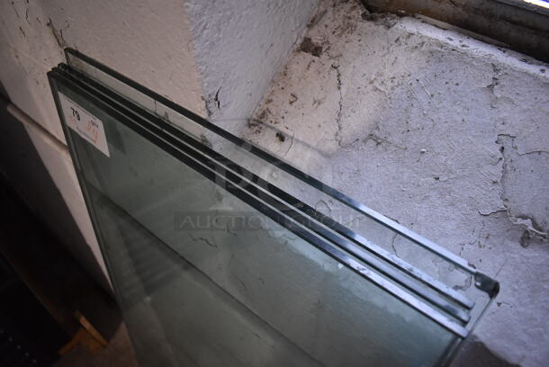 ALL ONE MONEY! Lot of 4 Various Glass Panes. 21x44.5, 21x45 - Image 3 of 3