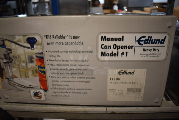 BRAND NEW IN BOX! Edlund #1 Metal Commercial Can Opener w/ Mount. 10x4.5x19 - Image 2 of 5