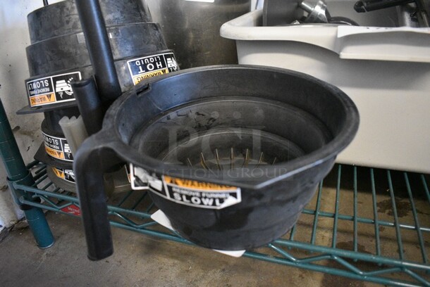 4 Black and Gray Poly Brew Baskets. 9x10x6. 4 Times Your Bid! - Image 2 of 4