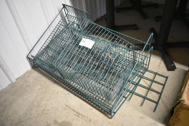 ALL ONE MONEY! Lot of Green Poly Coated Pieces To Wall Mount Storage Unit! - Image 2 of 3