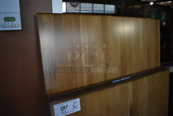 3 Various Wood Pattern Tabletops. Includes 48x30x2, 60x30x2. 3 Times Your Bid! (lounge) - Image 3 of 3