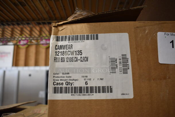 6 BRAND NEW IN BOX! Cambro Clear Poly Bins. 12x18x6. 6 Times Your Bid! - Image 4 of 4