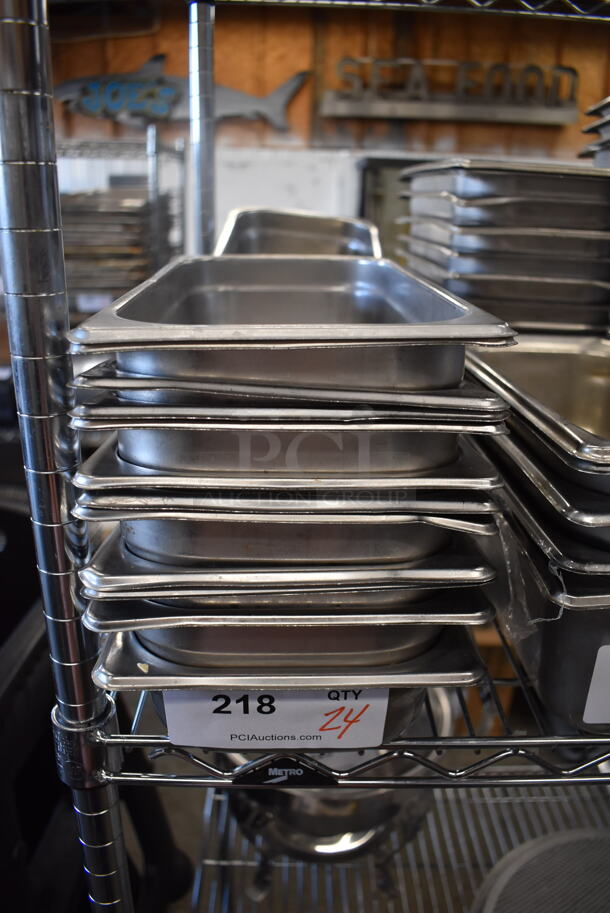 24 Stainless Steel 1/3 Size Drop In Bins. 1/3x2. 24 Times Your Bid!