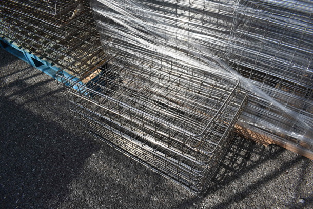 PALLET LOT of Approximately 100 Metal 
Wire Baskets. 26x13x2.5 - Image 3 of 3