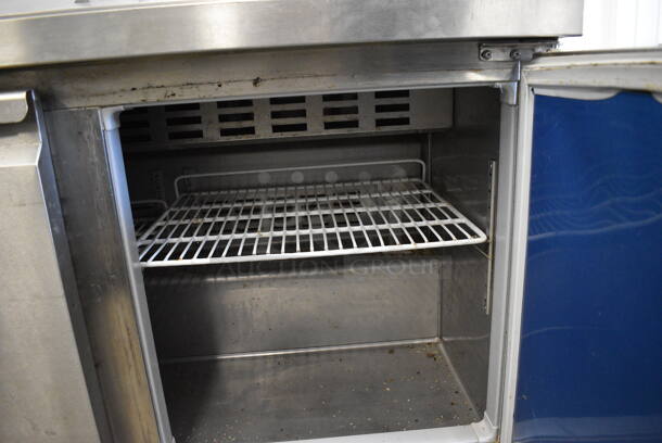 Ascend JSP-4812 Stainless Steel Commercial Sandwich Salad Prep Table Bain Marie on Commercial Casters. 115 Volts, 1 Phase. 48x30x44. Tested and Working! - Image 5 of 7