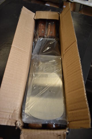12 BRAND NEW IN BOX! Winco Stainless Steel Spatulas. 14". 12 Times Your Bid!