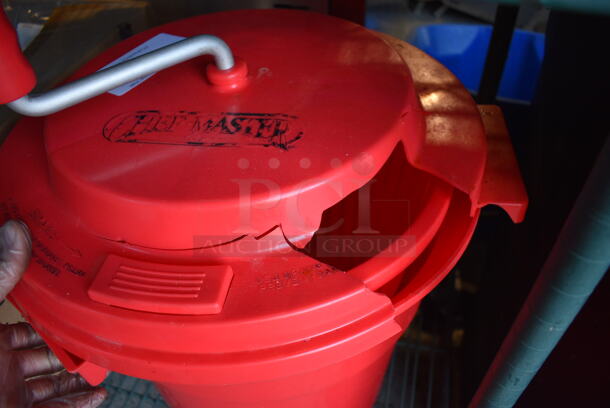 Chef Master Red Poly Lettuce Spinner Salad Spinner. 19x17x22 - Image 6 of 6