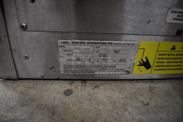 Lang ECOH-PP208BK Commercial Stainless Steel Electric Convection Oven With Steel Racks. 208V,1/3 Phase. - Image 7 of 7