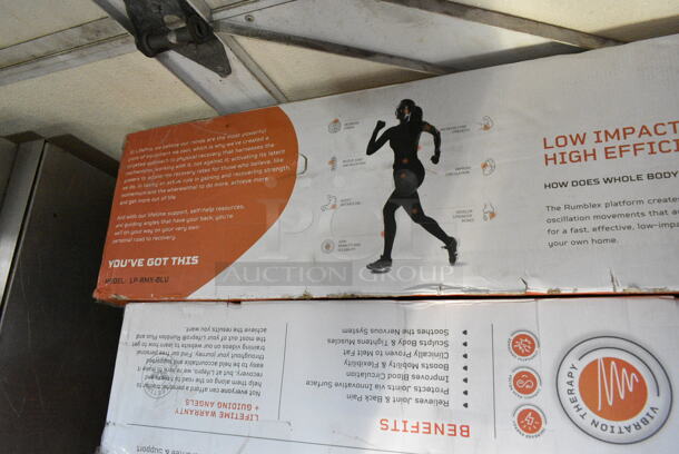 IN ORIGINAL BOX! Rumblex  LP-RMXPLS-BLU Plus 4D Vibration Plate - Total Body Fitness Machine - Image 4 of 5