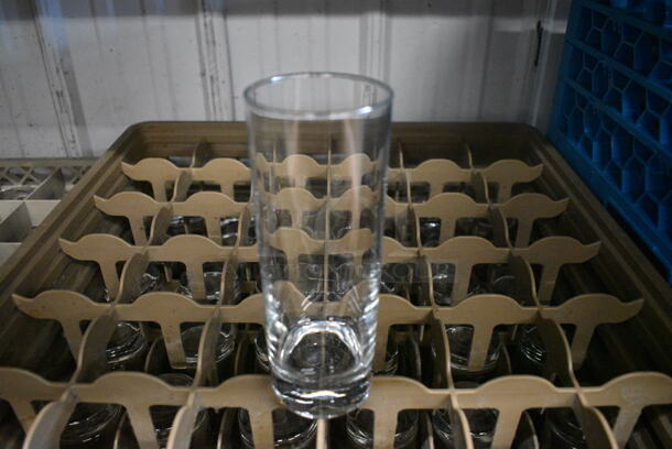 36 Beverage Glasses in Dish Caddy. 2.5x2.5x6.5. 36 Times Your Bid!