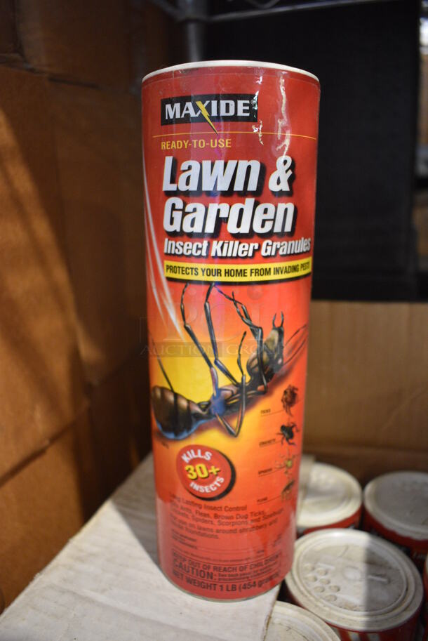 2 Boxes of Lawn and Garden Insect Killer Containers. Total of 21 Containers. 3x3x10. 2 Times Your Bid!