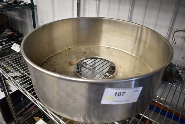 2 Metal Items; Meat Slicer Sharpening Blade and Metal Cotton Candy Machine Bowl. 2 Times Your Bid! - Image 5 of 5