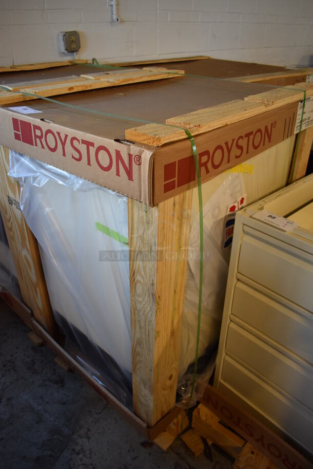 BRAND NEW IN CRATE! Royston 60015379-012 Metal Single Door Cabinet w/ Trash Can and Dolly. 24x29x29 - Image 3 of 4