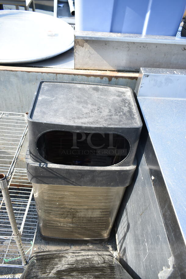 2 Metal and Black Trash Can Shell. 2 Times Your Bid! - Image 5 of 6