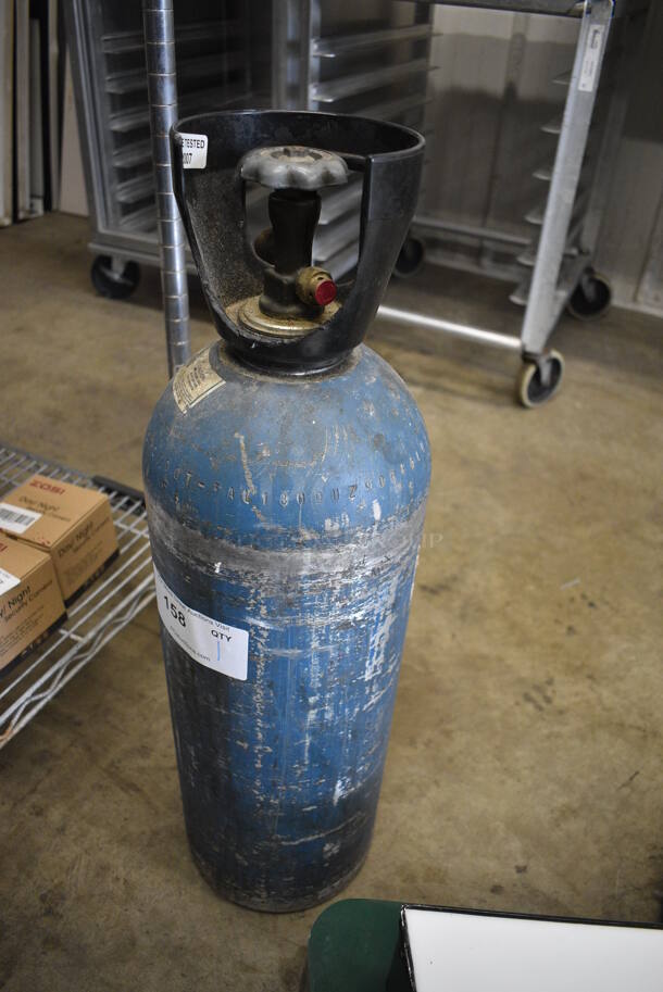 Metal CO2 Tank. 8x8x27.5 - Image 2 of 2