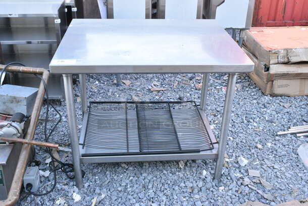 Stainless Steel Table w/ Under Shelf.  - Image 1 of 2