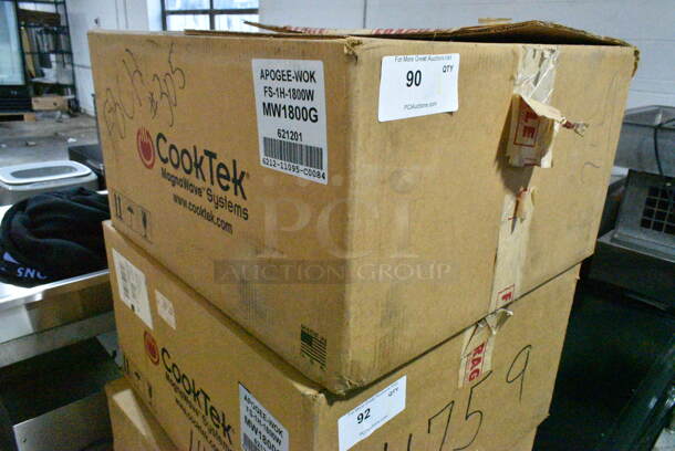 BRAND NEW! CookTek MW1800G Countertop Commercial Wok Induction Cooktop w/ Burner.  - Image 2 of 4
