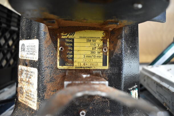 SM90 Metal Commercial Countertop Espresso Bean Grinder. 110 Volts, 1 Phase. Tested and Working! - Image 8 of 8