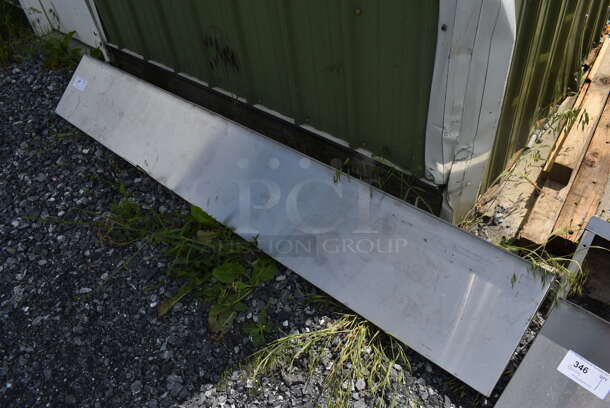 Stainless Steel Shelf w/ Wall Mount Brackets. 84x12x12 - Image 2 of 3