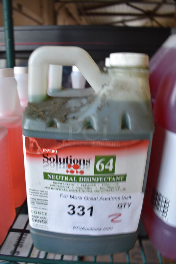 2 Enviro Solutions Neutral Disinfectant Bottles. 5.5x3.5x9.5. 2 Times Your Bid!