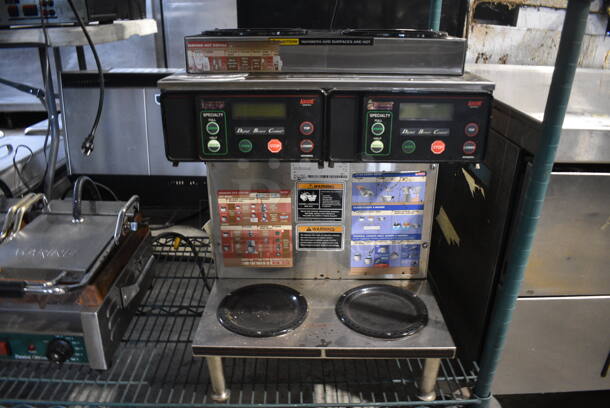 2014 Bunn Model AXIOM 2/2 TWIN Stainless Steel Commercial 4 Burner Coffee Machine. 120/208-240 Volts, 1 Phase. 16x18x23
