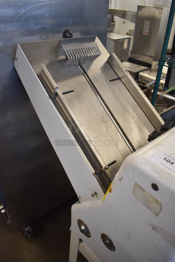 Oliver 797-32-NC Metal Commercial Floor Style Bread Loaf Slicer on Commercial Casters. 115 Volts, 1 Phase. 20x46x57. Tested and Working! - Image 2 of 8