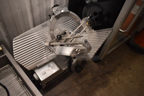 BRAND NEW SCRATCH AND DENT! Avantco 177SL713MAN Stainless Steel Commercial Countertop Medium Duty Meat Slicer. 120 Volts, 1 Phase. Tested and Working! - Image 3 of 7