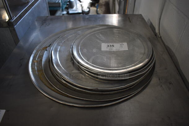 13 Various Metal Round Pizza Baking Pans. Includes 20x20. 13 Times Your Bid!