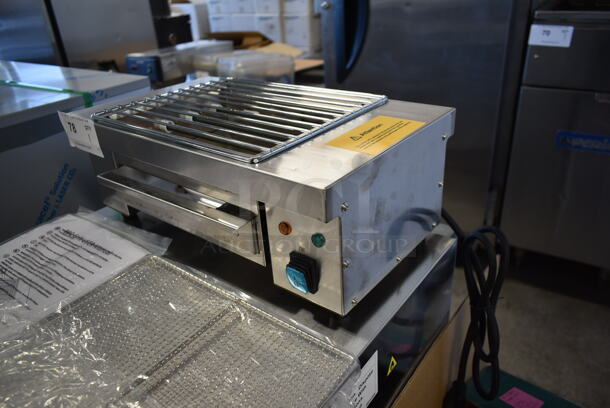 BRAND NEW SCRATCH AND DENT! 2022 Hoocoo IBG-18 Stainless Steel Commercial Countertop Electric Powered Barbecue BBQ Grill. 110 Volts, 1 Phase. Tested and Working! - Image 4 of 7