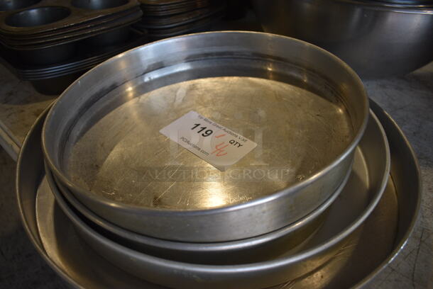 ALL ONE MONEY! Lot of 4 Various Metal Round Baking Pans. Includes 12.5x12.5x2 - Image 3 of 3