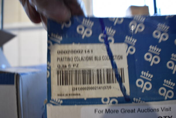 3 Boxes of 6 BRAND NEW Apulum White Ceramic Saucers. 6.5x6.5x1. 3 Times Your Bid! - Image 4 of 5