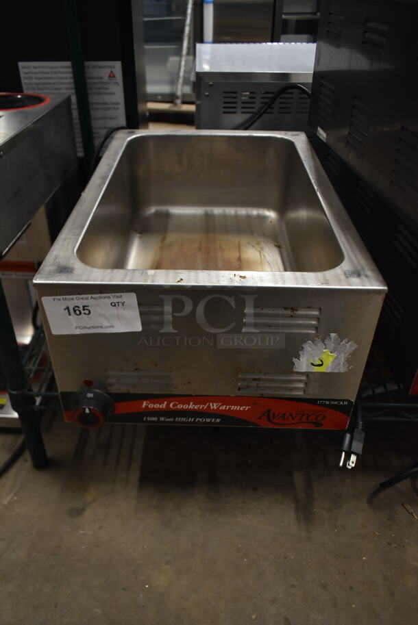 Avantco 177W500CKR Stainless Steel Commercial Countertop Food Warmer. 120 Volts, 1 Phase. Tested and Working! - Image 1 of 4