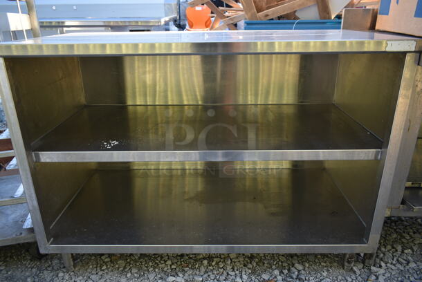 Stainless Steel Commercial Table w/ 2 Under Shelves.  - Image 3 of 4