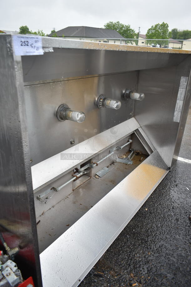 SELF CONTAINED 8' CaptiveAire 5424 ND-2 Stainless Steel Commercial Grease Hood w/ Lights.  - Image 6 of 12