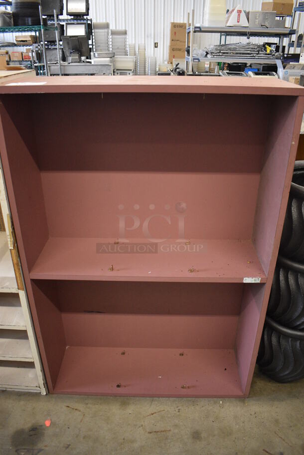 Pink Wooden Book Shelf. 33x11.5x48